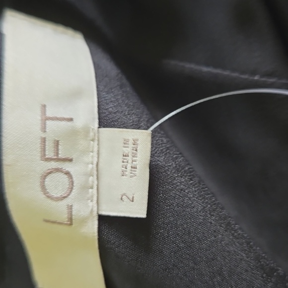 LOFT Floral Lace Strapless Midi Pocket Dress - Picture 9 of 10